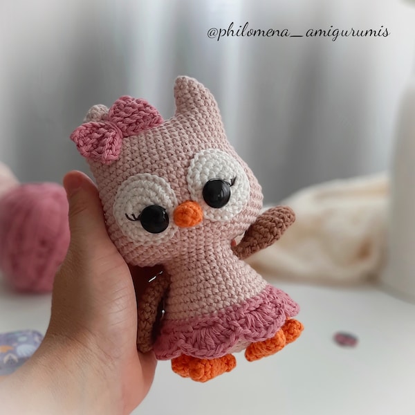 Patrón Crochet Buho Olivia Amigurumi PDF Tutorial