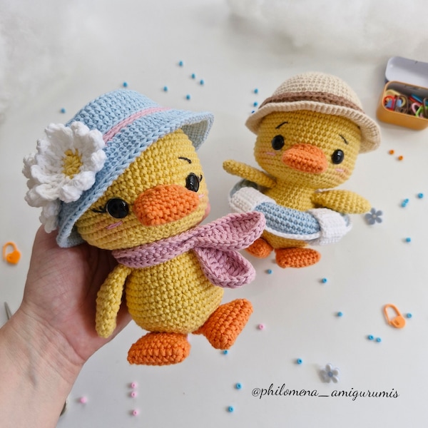 Patrón Crochet, Juan y Lala Patos Amigurumi PDF Tutorial