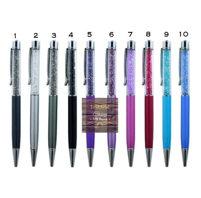 Personalized Crystal Ballpoint Pen Custom Engraved Crystal Etsy