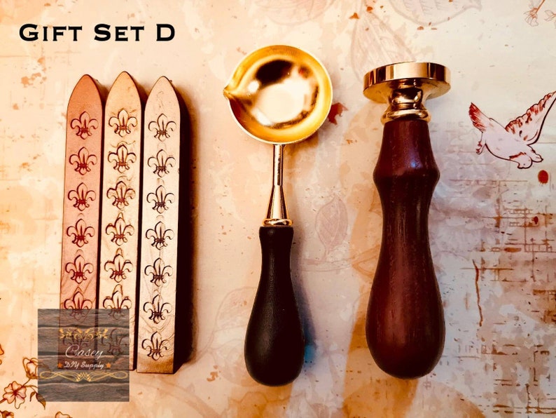party wax seal Compass wax seal stamp compass wax seal Stamp with wooden handle