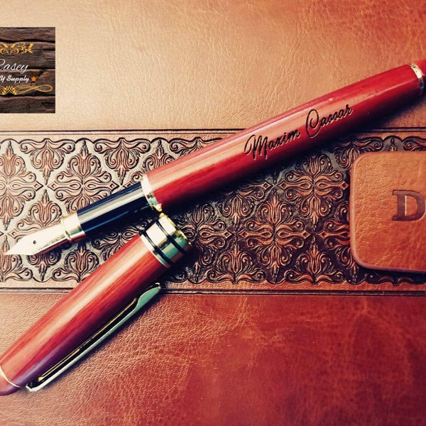 Engraved Fountain Pen Etsy