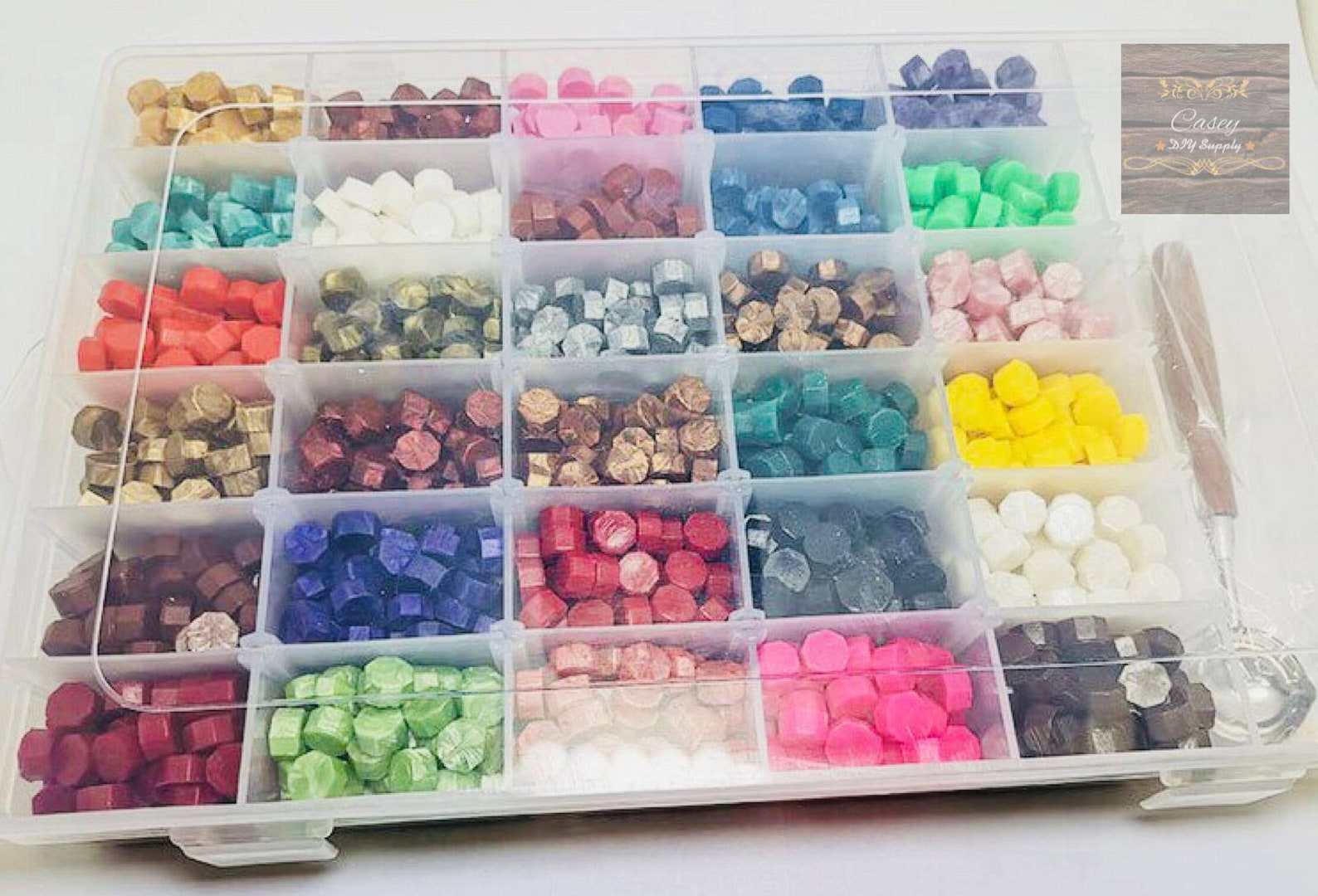 30 Colors 2100pcs Sealing Wax Beads Gift Set Wax Beads Gift Etsy