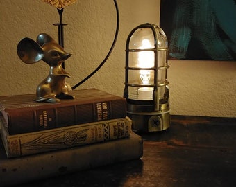 Steampunk Lamp / Nautical Lamp: Touch Dimmer Lamp.