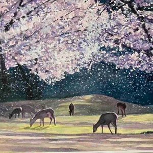 Spring Coming -　watercolor painting by Madaraki Kyouji