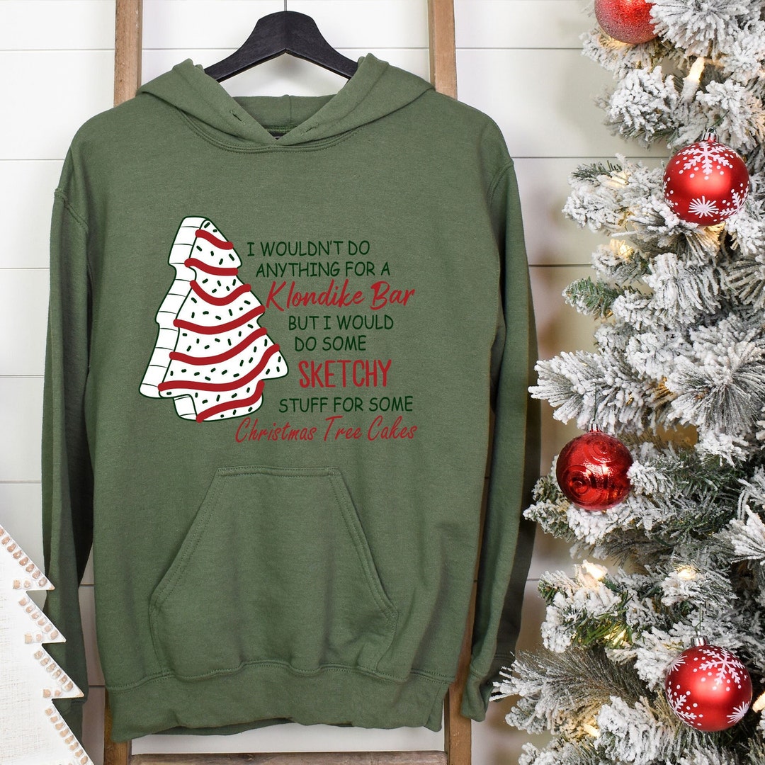 Christmas Tree Cake Sweatshirt Christmas Cake Sweater Cake Etsy