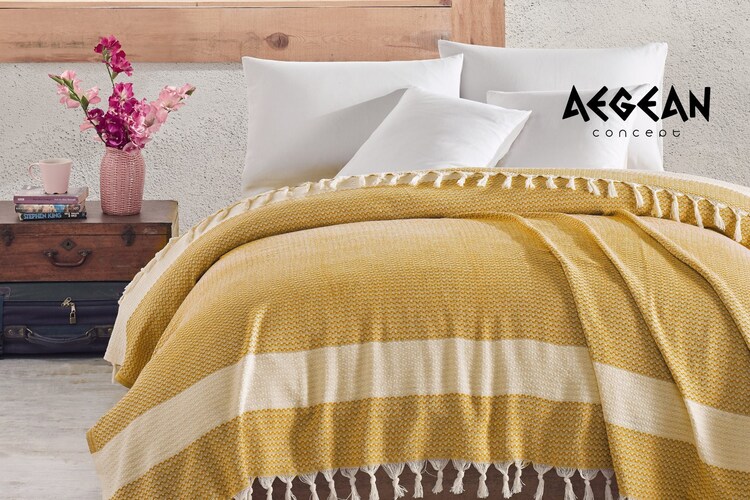 great buy AEGEAN THROW BLANKET Queen Size Hand Woven