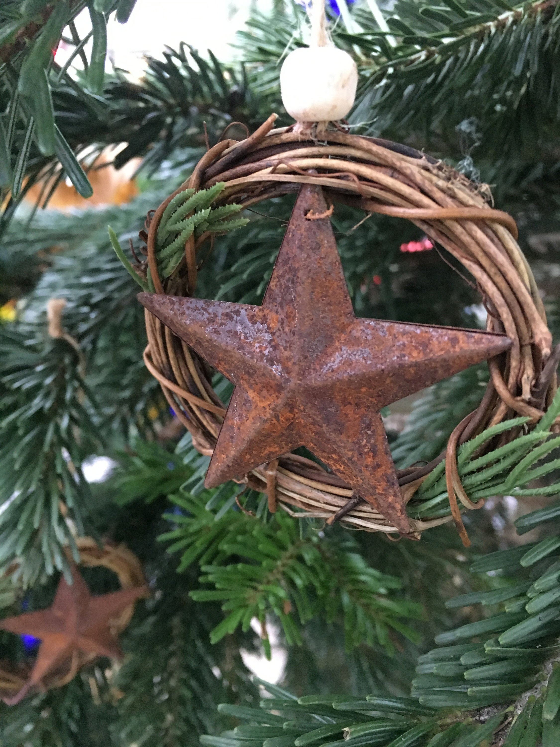 Christmas decoration Metal Star Etsy