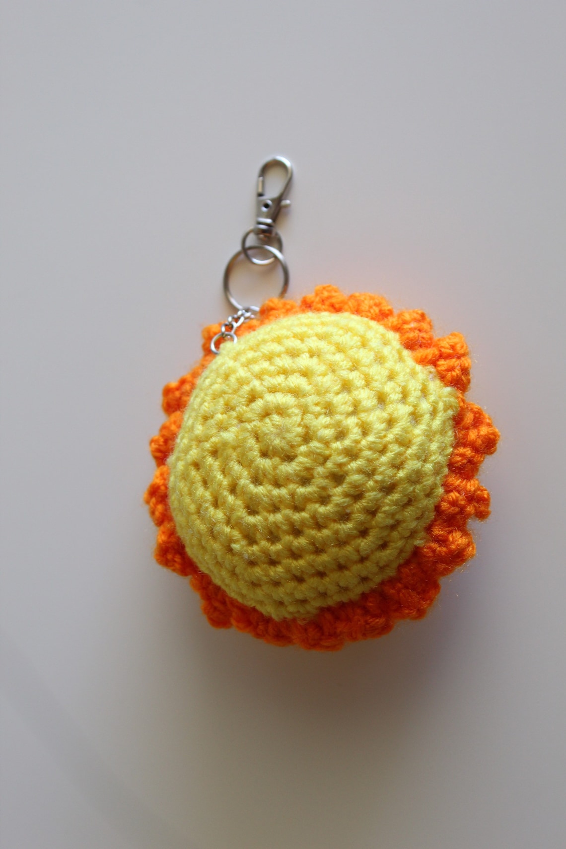 Crocheted Sun Sun Keychain Amigurumi Sun Sun Backpack Etsy