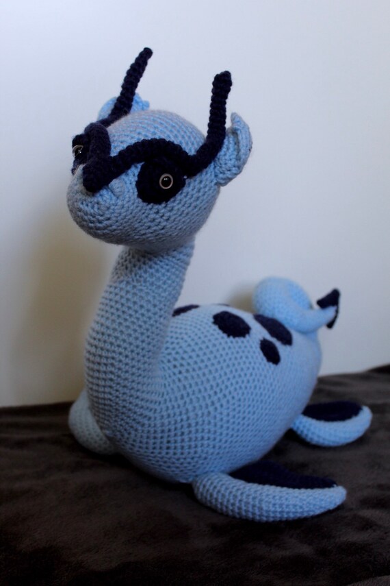 Loch Ness Monster Sea Dragon Crocheted Monster Amigurumi Etsy