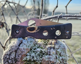 Scales for Spyderco WATU in  stabilised maple (NO KNIFE)