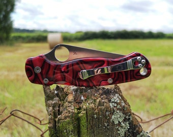 Scales for Spyderco Paramilitary 2 in kirinite True Blood (NO knife)