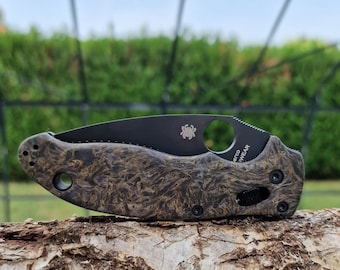 Spyderco MANIX 2 fatcarbon  Dark matter gold