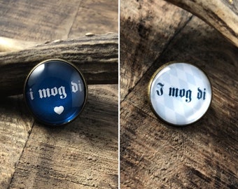 2er Set Pin's "i mog di"