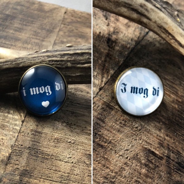 2er Set Pin's "i mog di"