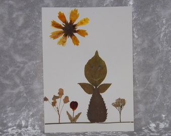 Pressed Flower Picture 5x7