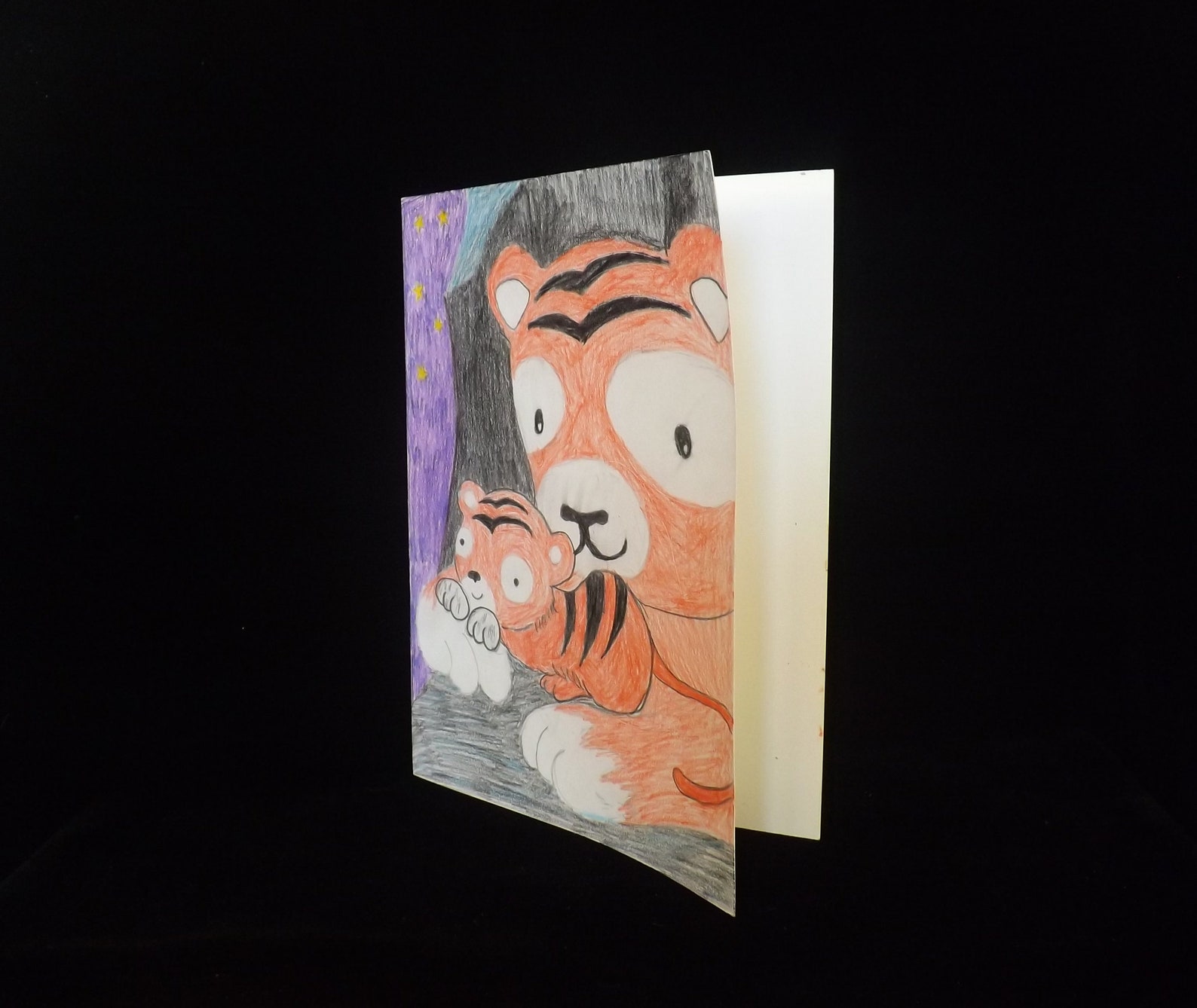 Animal Greeting Card Set of 3 Hand Drawn Etsy