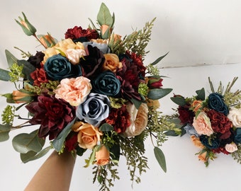 Boho Wedding Bouquet, Boho Bridal Bouquet, Rustic Wedding Bouquet, Rustic Bridal Bouquet, Boho Bridesmaid Bouquet, Fall Wedding Bouquets