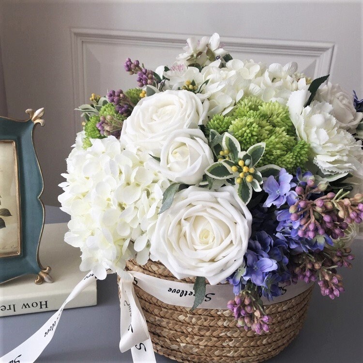 Real Touch Flower ArrangementRealistic FlowersReal Feel Etsy