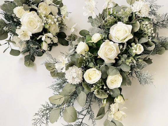 Bridal Bouquet & Arch Flowers Wedding 2 in 1 Set, Bridal