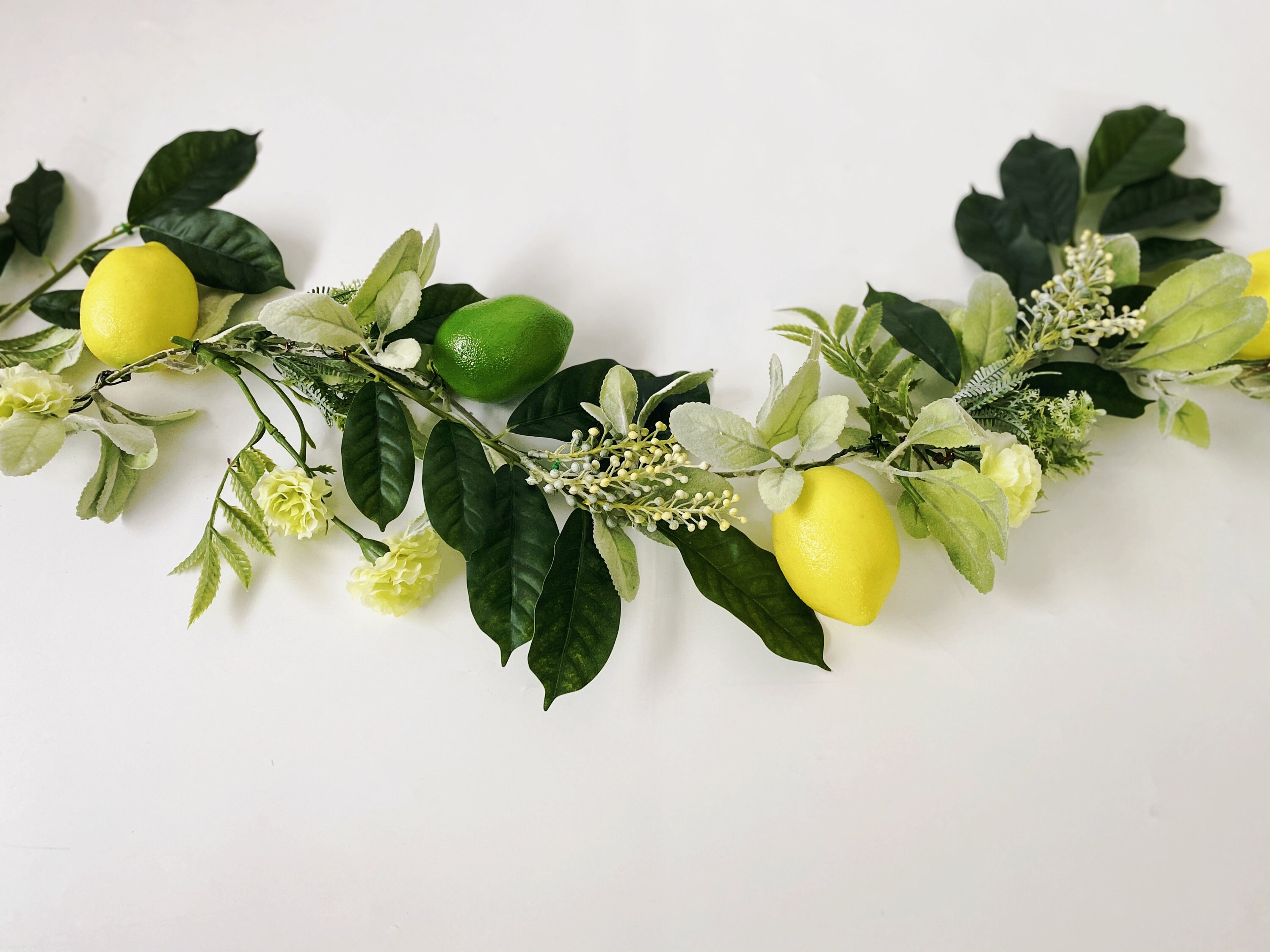 Lemon Garland Artificial Lemon Decor Realistic Lemon Home Etsy