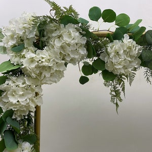 Wedding Arch Garland, Hydrangea Garland for Ceremony Arch, Silk Flower Garland, Artificial Flowers Hangings for Backdrop, Hydrangea Decor image 4