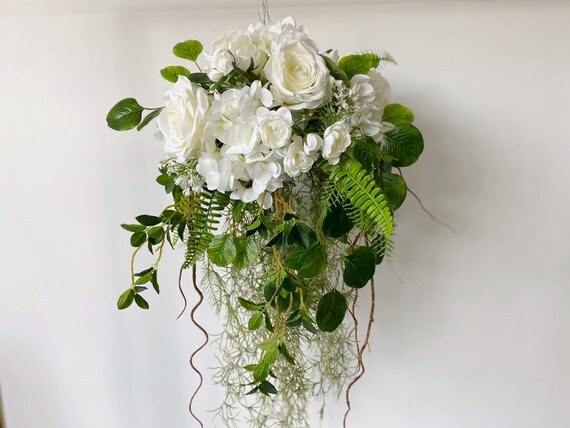 Flores colgantes de blancas y decoración - Etsy