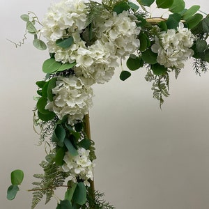 Wedding Arch Garland, Hydrangea Garland for Ceremony Arch, Silk Flower Garland, Artificial Flowers Hangings for Backdrop, Hydrangea Decor image 2
