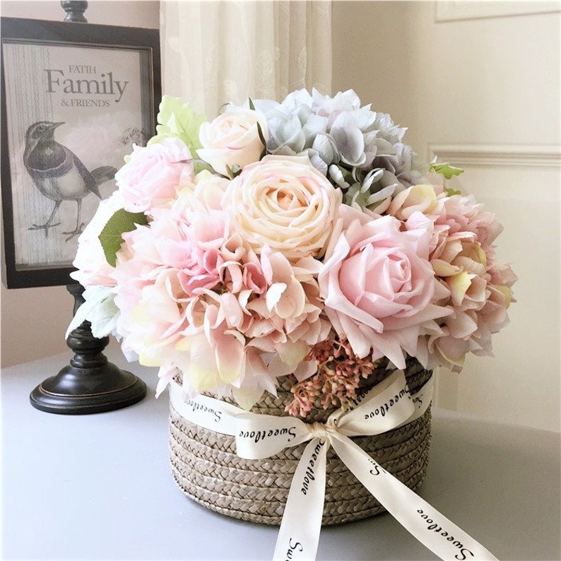 Real Touch Flower ArrangementRealistic FlowersReal Feel Etsy