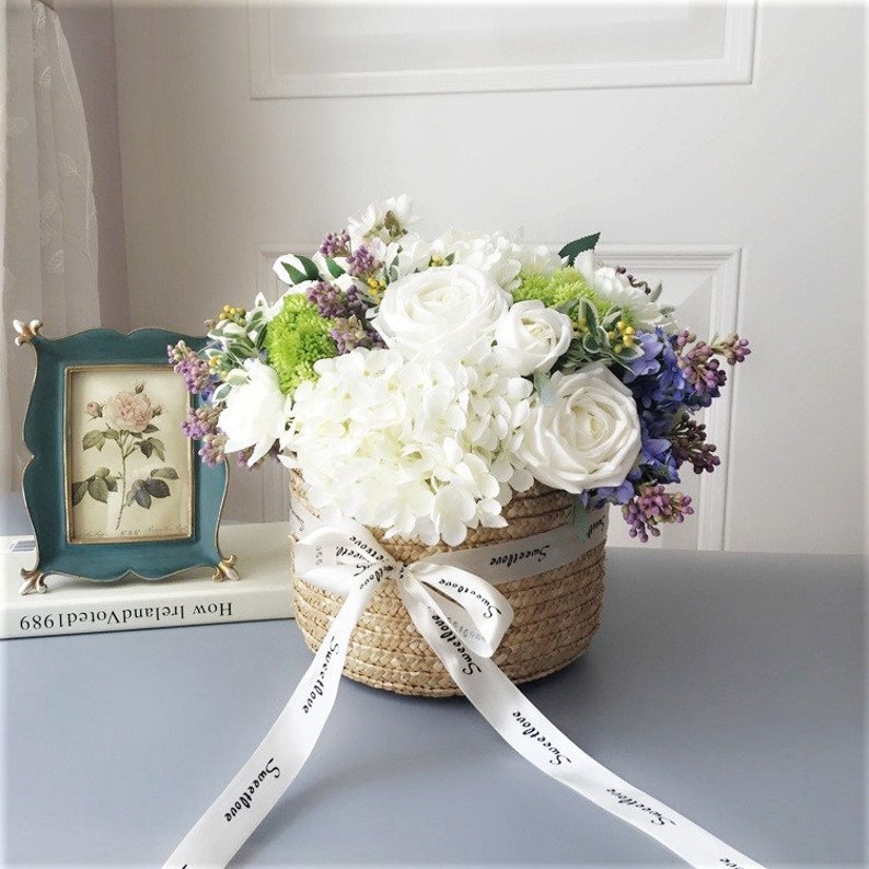 Real Touch Flower ArrangementRealistic FlowersReal Feel Etsy