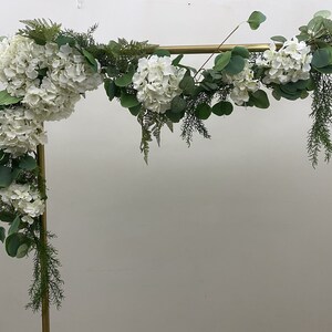 Wedding Arch Garland, Hydrangea Garland for Ceremony Arch, Silk Flower Garland, Artificial Flowers Hangings for Backdrop, Hydrangea Decor image 7