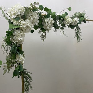 Wedding Arch Garland, Hydrangea Garland for Ceremony Arch, Silk Flower Garland, Artificial Flowers Hangings for Backdrop, Hydrangea Decor image 8