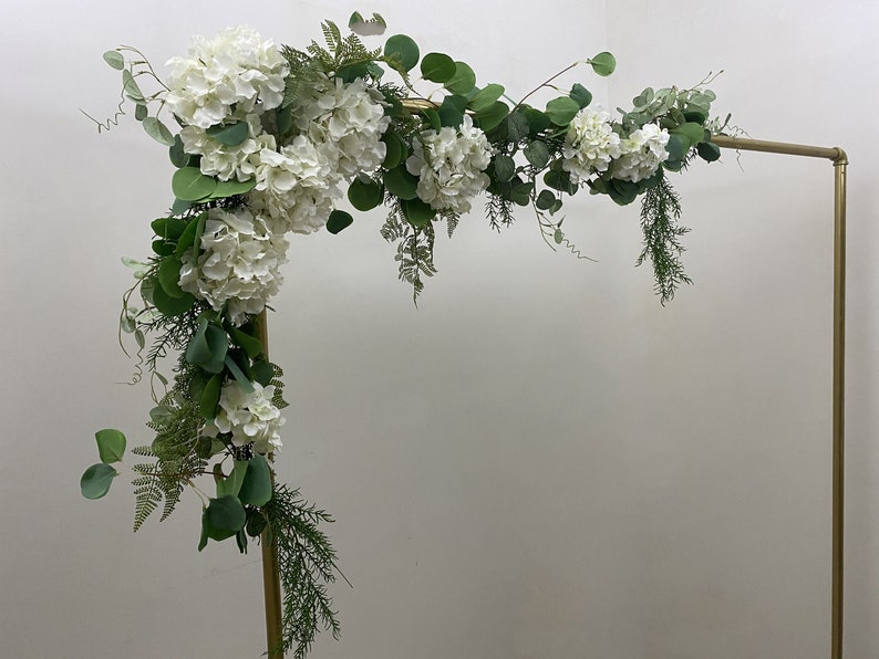 Wedding Arch Garland, Hydrangea Garland for Ceremony Arch, Silk Flower Garland, Artificial Flowers Hangings for Backdrop, Hydrangea Decor image 8
