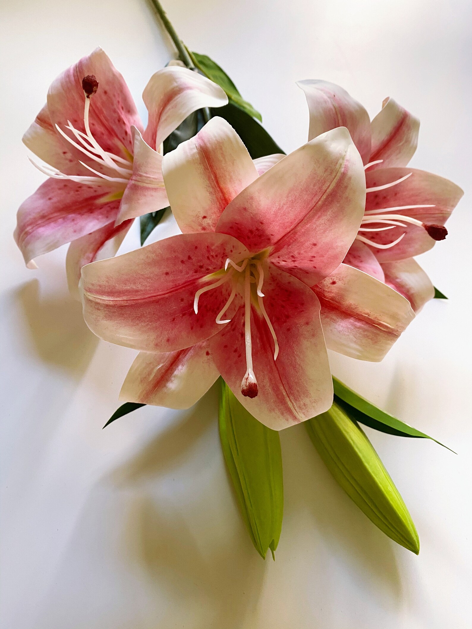 Artificial Lilies Fake Real Touch Lily Long Stem Stargazer Etsy