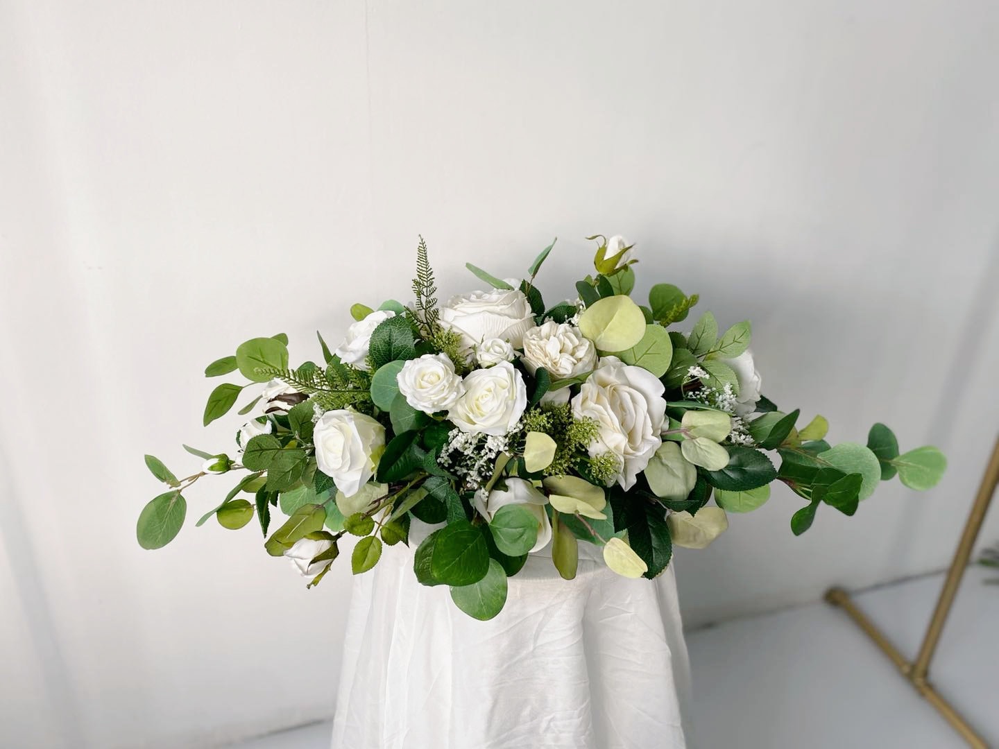 IPOPU 6 Steli Di Papaveri Artificiali Bianchi In Seta | Altezza 59 Cm Con 3 Teste E Bocciolo | Fiori Finti Per Matrimonio E Casa - 2