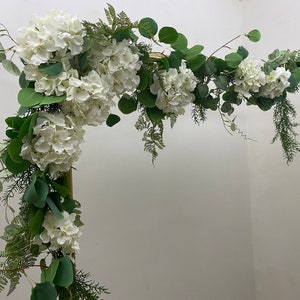 Wedding Arch Garland, Hydrangea Garland for Ceremony Arch, Silk Flower Garland, Artificial Flowers Hangings for Backdrop, Hydrangea Decor image 5