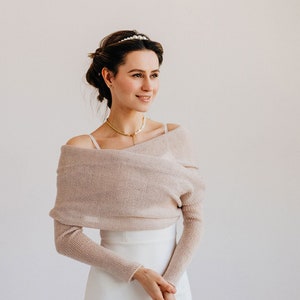 Braut Achselzucken Alpaka Schal Bolero Hochzeit Bolero Wrap Alpaka Wrap Achselzucken Braut Bolero Cover Up