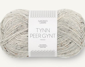 Wool Yarn TYNN PEER GYNT Sandnes Garn Yarn Wool Sock Yarn 50g / 205m Pure Wool Yarn Norwegian Wool Yarn