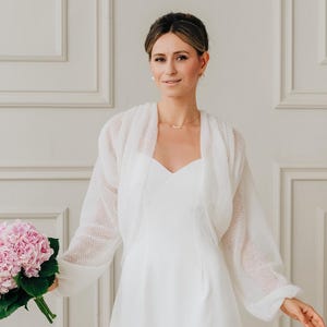 Wedding Jacket Mohair Cardigan White Jacket Bridal Cover up Mohair Jacket White Cardigan Women Wedding Cape Openwork Sweater Bridal Wrap