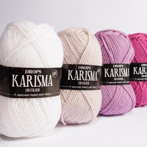 Schurwollgarn DROPS Karisma Sockengarn Naturfasergarn DK Wolle Schurwolle Strickgarn