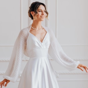 Wedding Wrap Bolero White Cover up Mohair Shrug Bolero Bridal Jacket White Bolero Women Wedding Cover up Mohair Bolero Wrap