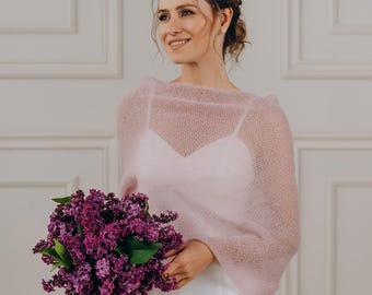 Bridal Shawl Scarf Wedding Wrap Shawl Mohair Stole White Cape Wedding Cover up Mohair Shawl White Shrug Shawl Wedding Scarf