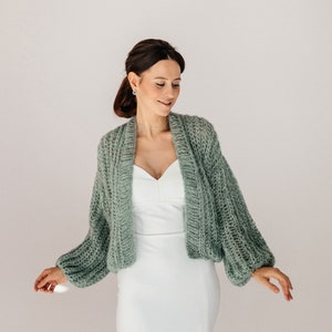 Veste en alpaga pour femme, cardigan de mariée, pull en soie d'alpaga, enveloppe de mariage, veste en alpaga en soie, cardigan aviateur, veste de mariée