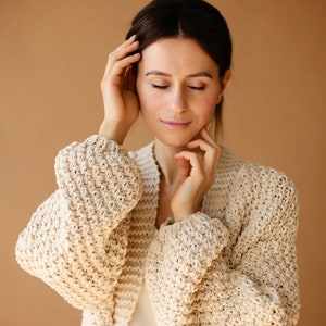 Cotton Cardigan Women Wedding Cover Up Cotton Jacket Women Wedding Cardigan Bridal Shrug Bolero Beige Knitted Coat