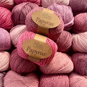 Cotton Silk Yarn Fibra Natura Papyrus Yarn Cotton Yarn Silk Blend Yarn Crochet Yarn Summer Yarn