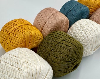 Hilo de lino 100% lino puro 50 g / 155 m Hilo natural Hilo de lino Hilo de lino Hilo de lino para ganchillo Hilo de lino blanco