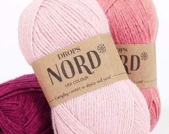 Alpaca Yarn Drops Nord Sock Yarn Natural Fiber Yarn Alpaca Scarf Thick Knitting Wool Aran Yarn Worsted Yarn Alpaca