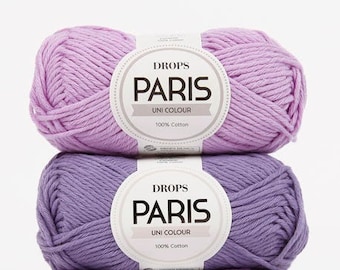 Katoenen garen DROPS Paris Art Garen Macrame Cord Natuurlijk garen Gerecycled katoenen garen Amigurumi garen Gehaakt garen