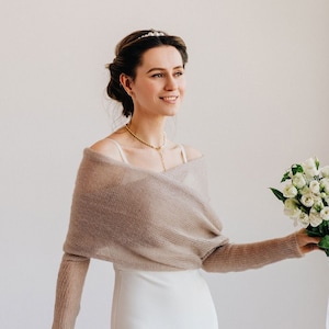 Hochzeit Bolero Mohair Seide Bolero Braut Cape Bolero Seide Mohair Cover up Braut Bolero Hochzeit Wrap