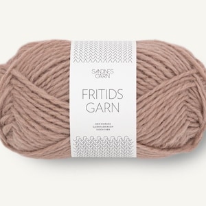 Wollgarn FRITIDSGARN Sandnes Garn Pure Wool Norweger Garn 50 g/70 m Aran Weight Yarn Worsted Garn