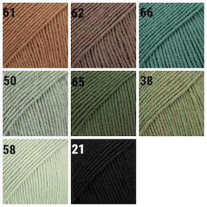 Gocce di filato merino Baby Merino Filato di lana merino extra fine Filato per neonati Filato per calze Filato per maglieria trattato superwash immagine 7
